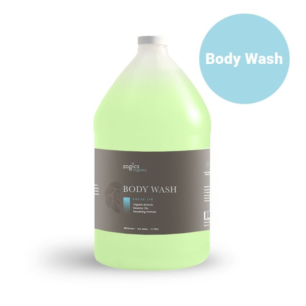 Zogics Organics Body Wash, Fresh Air, 1 gallon OBWFA128-Single - main